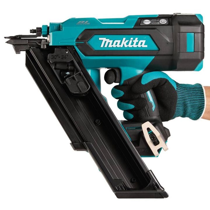 Makita 18V LXT Lithium-Ion Brushless Cordless 30 Degree Clipped Head 3-1/2 Inch Framing Nailer 4 Ah Kit, large image number 16