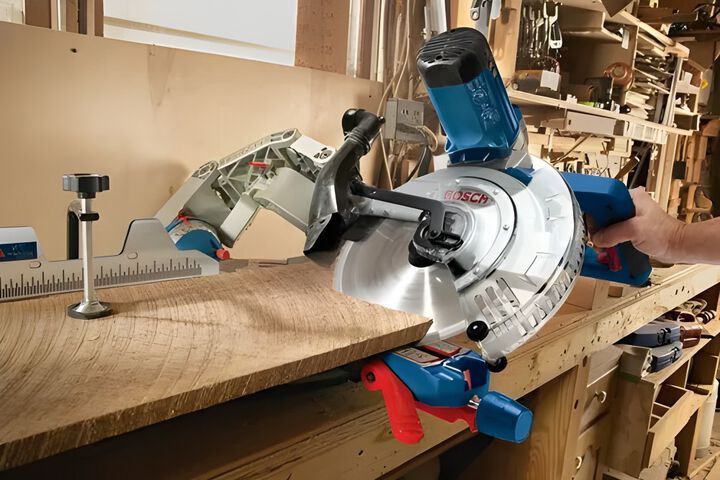 Bosch 12 Inch Glide Miter Saw and Folding Stand Bundle, large image number 11