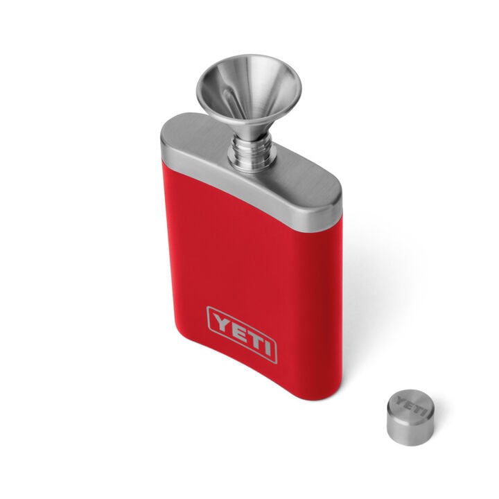 YETI 7 Oz Flask with Funnel Rescue Red