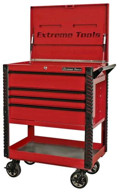 Extreme Tools 33in Deluxe Tool Cart Red