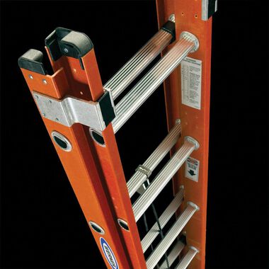 Werner Type IA Fiberglass D-Rung Extension Ladder 24', large image number 3