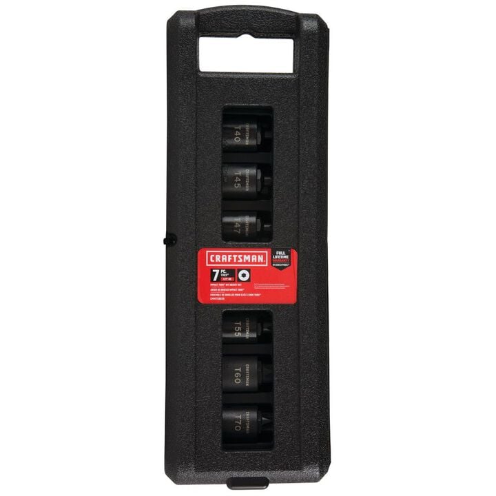 CRAFTSMAN 1/2 Inch Drive Torx Bit Impact Socket Set, 7 Piece, large image number 4