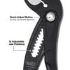 Klein Tools 10 Inch Straight Jaw Quick-Adjust Pump Pliers, small image number 4