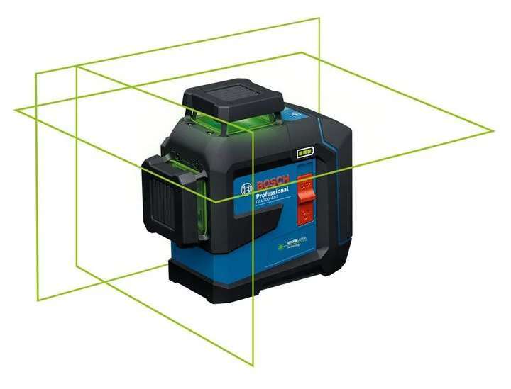 Bosch 3.7V 360-Degree Green-Beam Three-Plane Leveling and Alignment Laser, Reconditioned