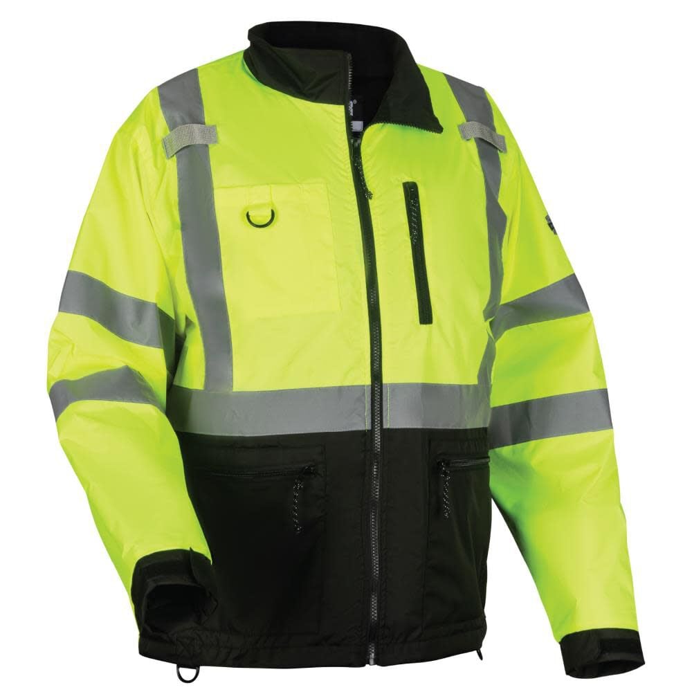 Ergodyne GloWear 8351 Jacket Windbreaker Water Resistant Lime Hi Vis Size 4X – 23428
