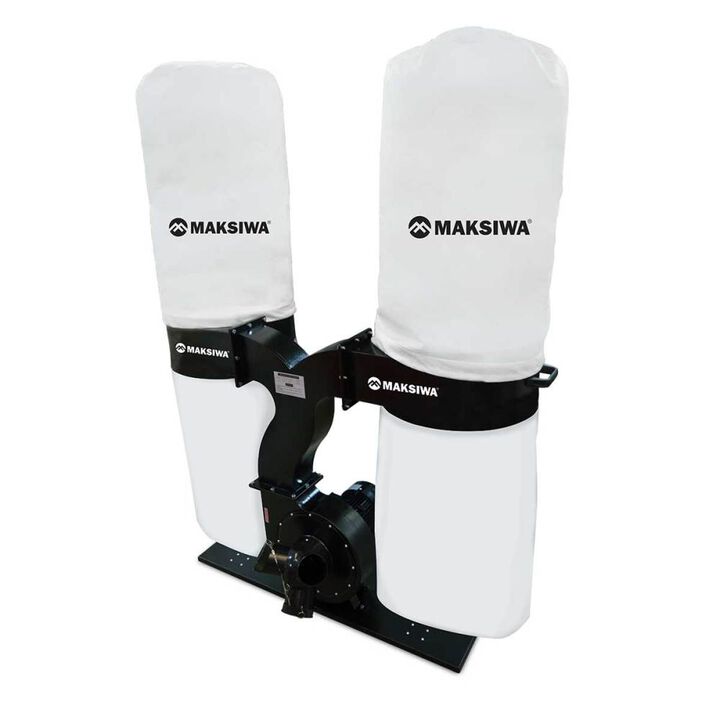 Maksiwa International Promotional Maksiwa Dust Collector 2760 CFM 127/220V 1 Phase 3HP 3 Entry
