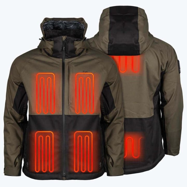 Mobile Warming 7.4V Denali Heated Snow Jacket Kit Mens Olive Small