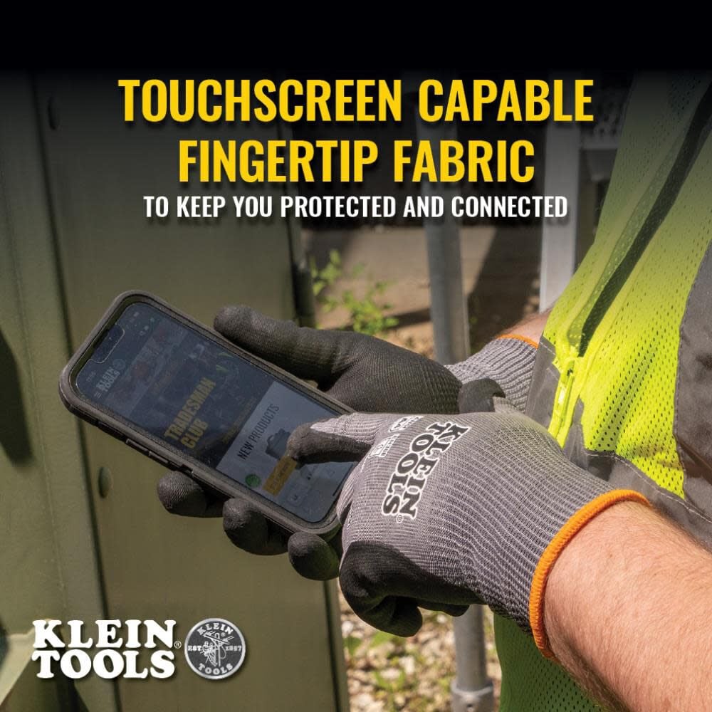 Klein Tools A4 Cut Knit Dipped Gloves, Medium, 2pk, large image number 3