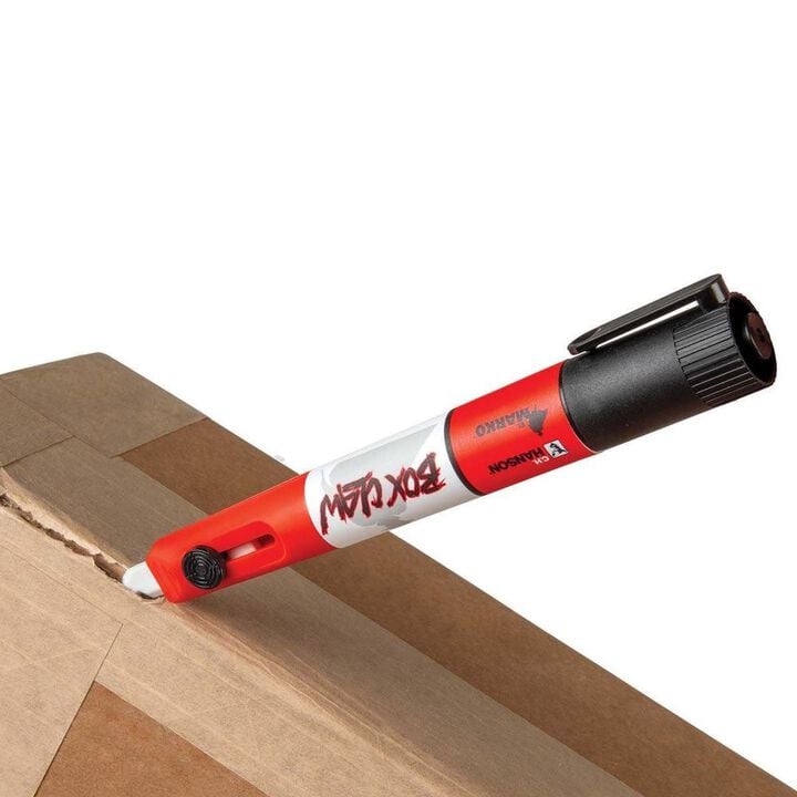 C H Hanson EL Marko Black Chisel Tip 2-in-1 Permanent Marker & Box Opener, large image number 3