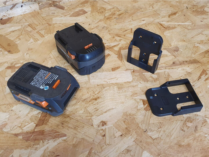 Stealthmounts Battery Mounts for Ridgid & AEG 18v 6pk Black, large image number 2