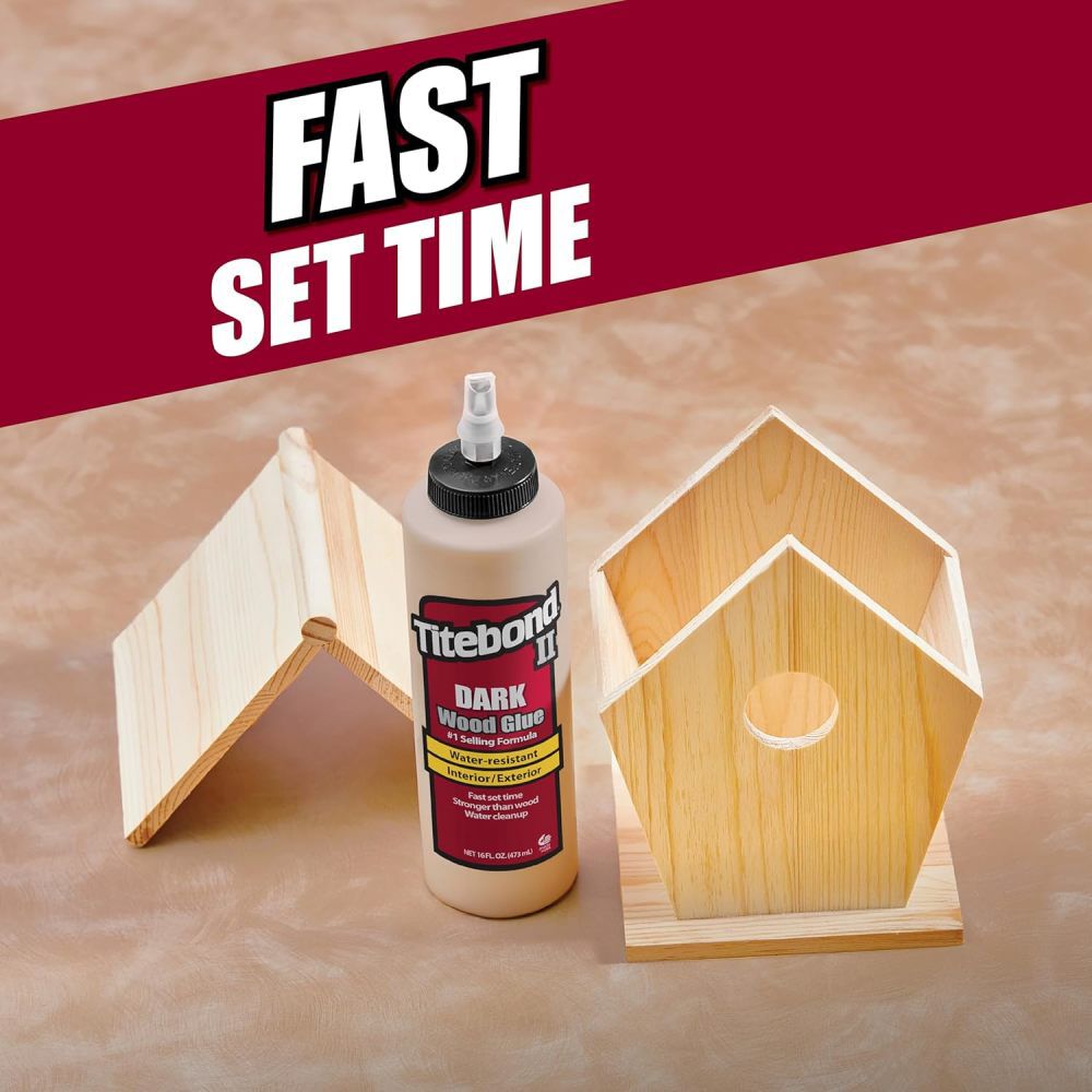 Titebond Titebond II 8 Oz Bottle Brown Liquid Dark Wood Glue, large image number 5
