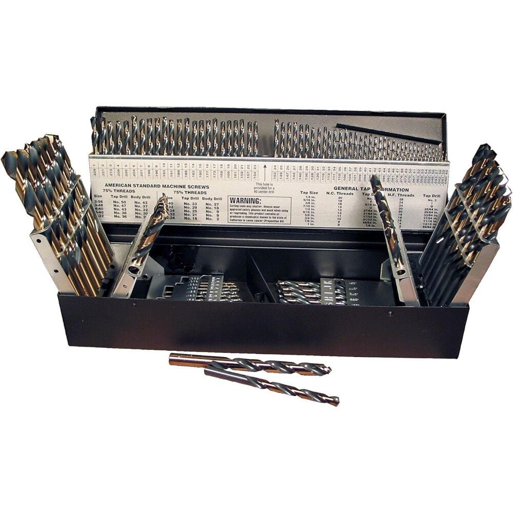 Viking Drill Ultra Bor Super Premium 135 Degree Split Point Jobber Length Drill Bit Set 115pc, large image number 2