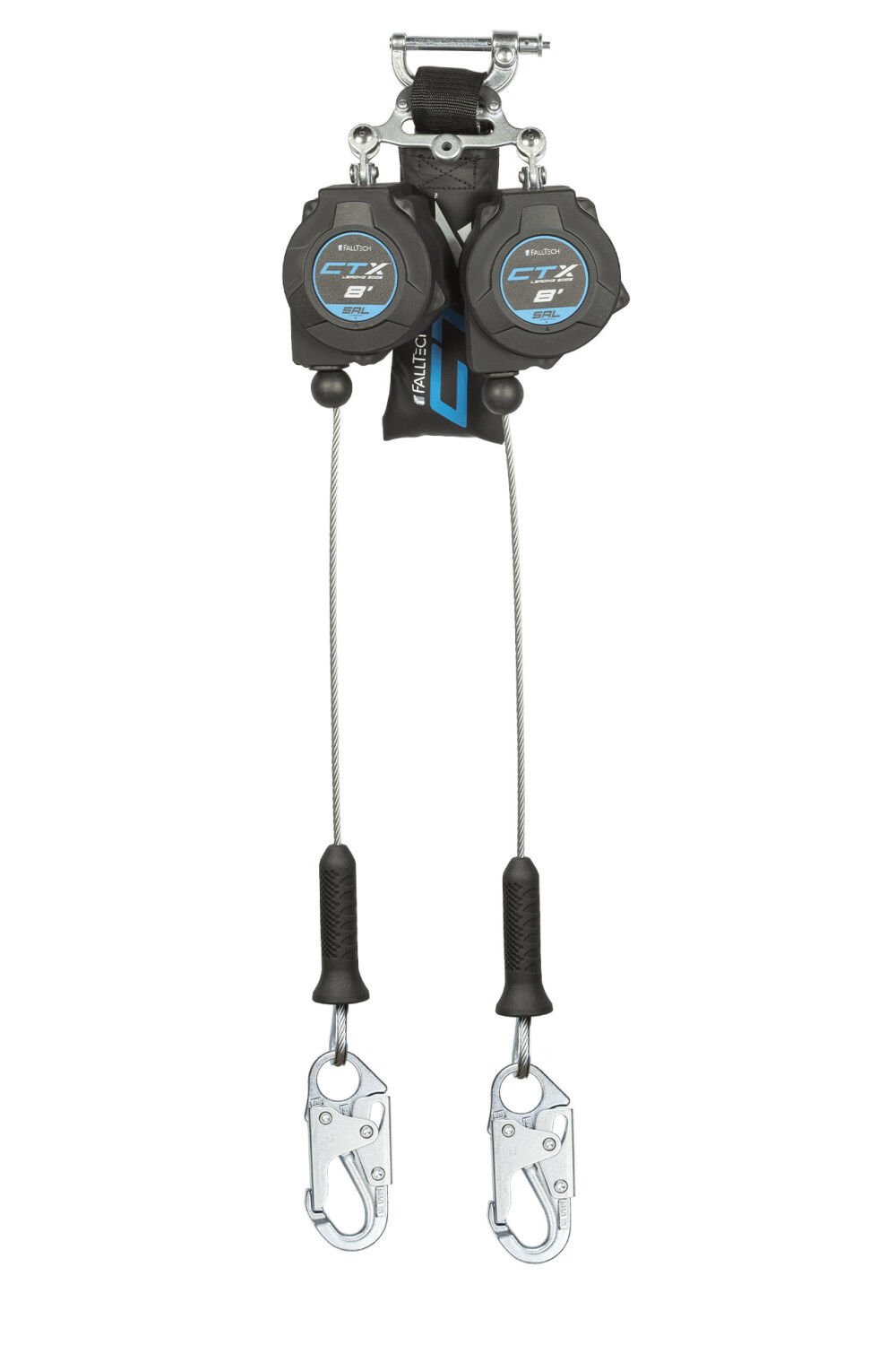 Falltech 8 Ft. CTX Twin-Leg Self-Retracting Lifeline with Steel Snap Hooks – 83208TP1