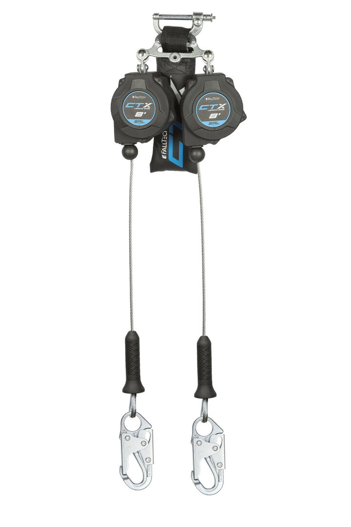 Falltech 8 Ft. CTX Twin-Leg Self-Retracting Lifeline with Steel Snap Hooks