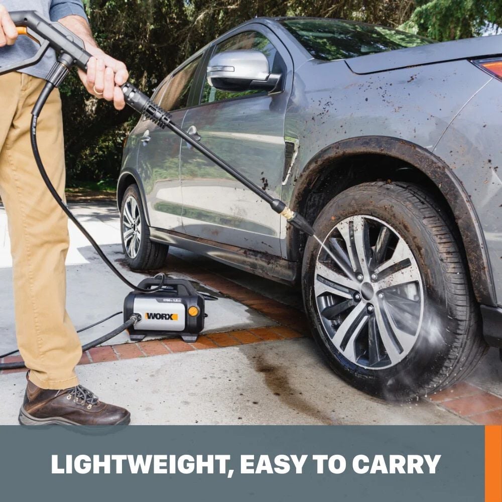 Worx 1700 PSI 1.2 GPM Electric Cold Water Pressure Washer with 2 Spray Nozzles, large image number 7