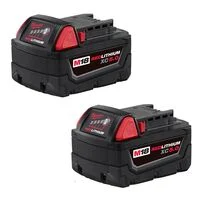Milwaukee M18 REDLITHIUM XC 18V 5Ah Lithium Ion Power Tool Battery Pack with Fuel Indicator
