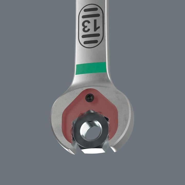 Wera Tools 6007 Joker 43 x 36 x 205 mm Long Design SB Ring Ratchet Spanner, large image number 3