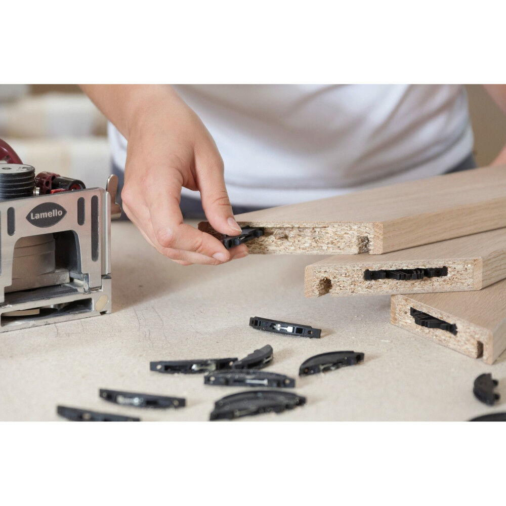 Lamello Zeta P2 Corded Biscuit Joiner with Carbide Tipped Cutter Drill Jig