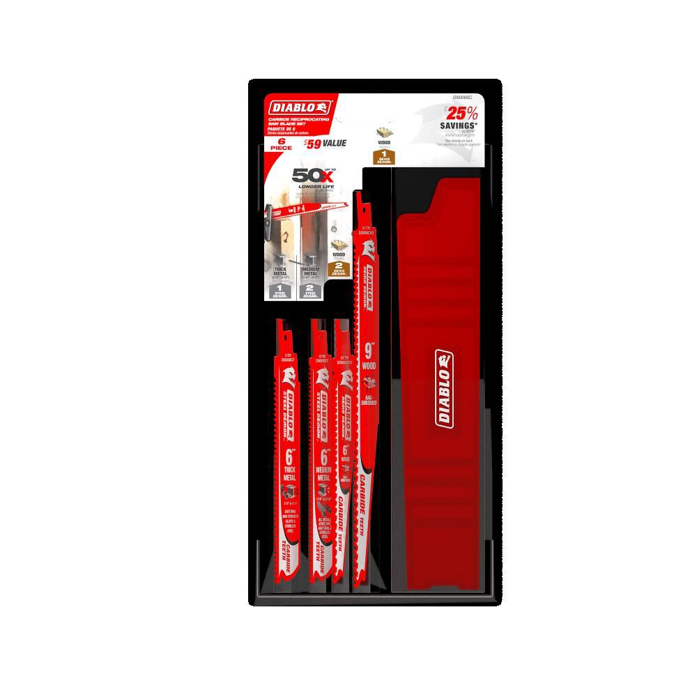Diablo Tools Reciprocating Blade Set, 6 Pieces, large image number 5