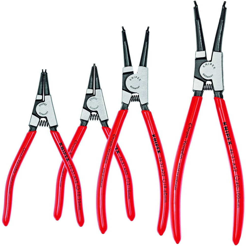 Knipex 45 Degree External Angled Snap Ring Pliers Set, 4 Piece, large image number 1