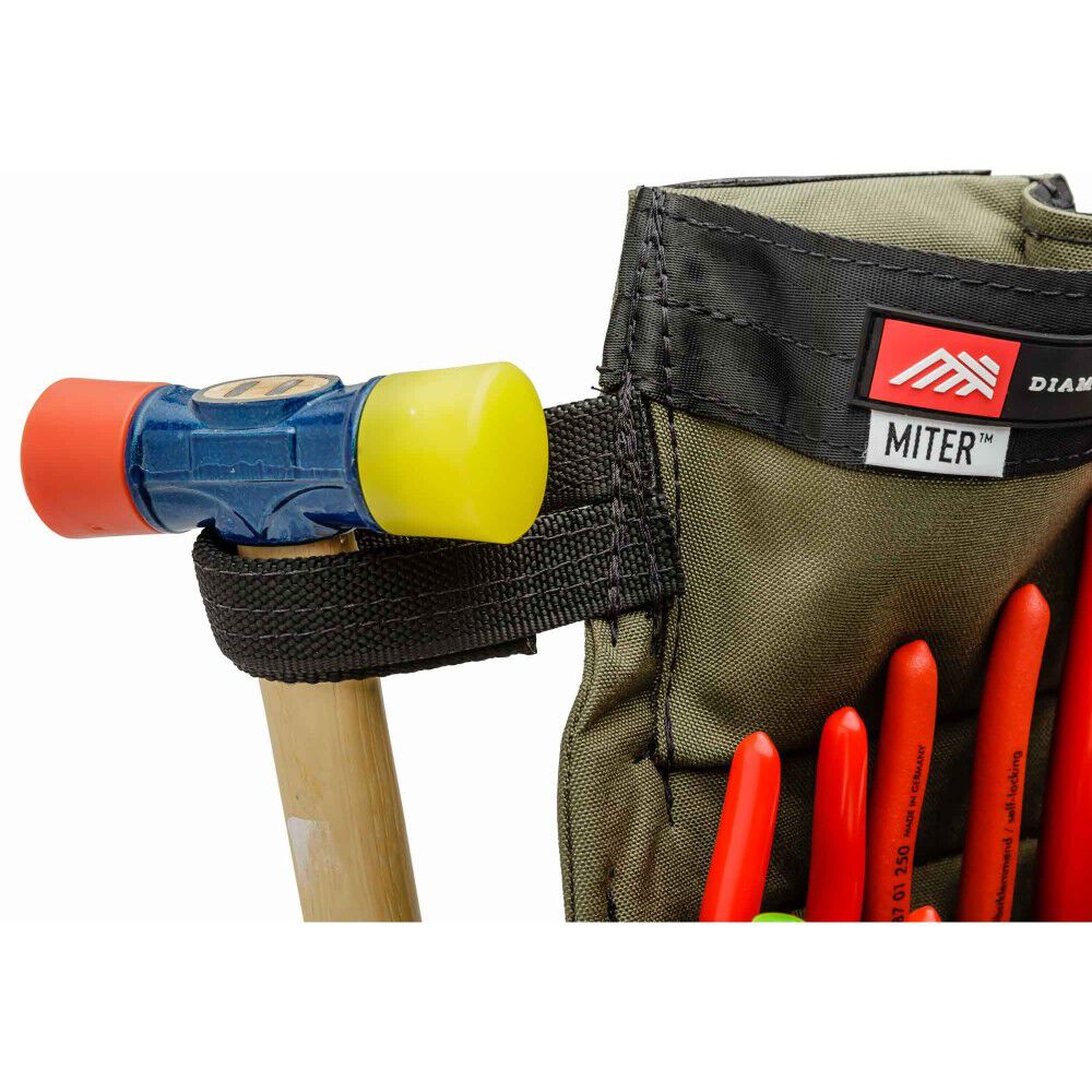 Diamondback Toolbelts Right Side Miter Tool Belt Pouch, Ranger Green, large image number 6