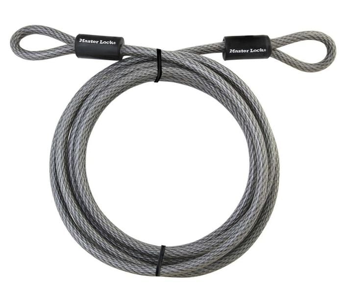 Master Lock 180-in Gray Steel Keyed Cable Lock - 72DPF