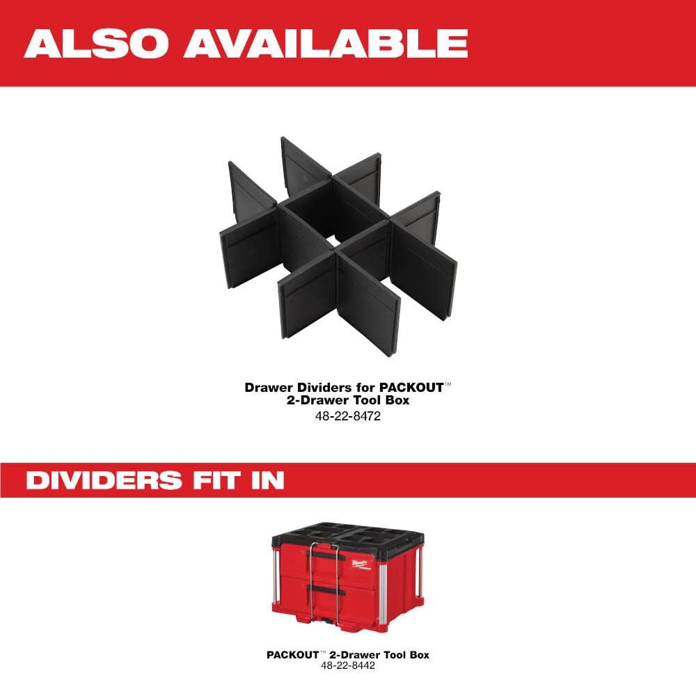 Milwaukee Packout 2 Drawer Tool Box 48 22 8442 Simolary simolary.com 13