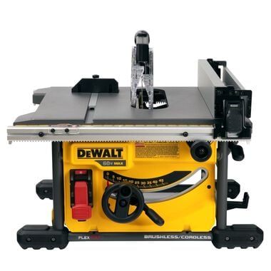 DEWALT 60V Max 8-1/4in Table Saw Kit with 2 Flexvolt 6.0 Batteries