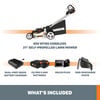 Worx Nitro 40V Power Share PRO 21 Inch Cordless Self-Propelled Lawn Mower Kit, small image number 2