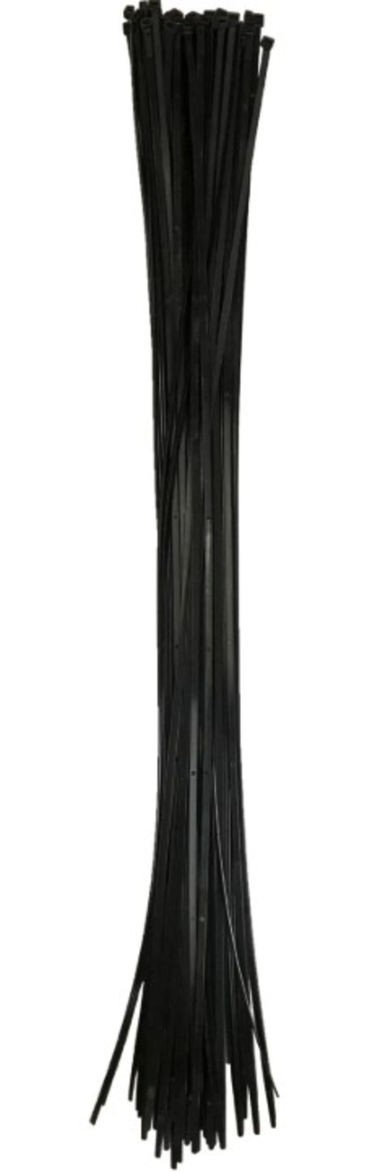 NELCO Products 48 Inch Length 175 Lb Black Cable Ties 50 Pack