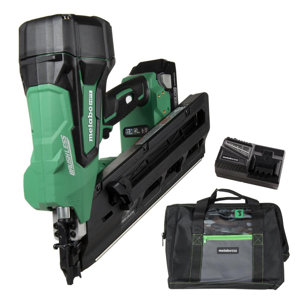 Metabo HPT 18 Volt Paper Collated Brushless Cordless Framing Nailer  NR1890DCSM from Metabo HPT Acme Tools