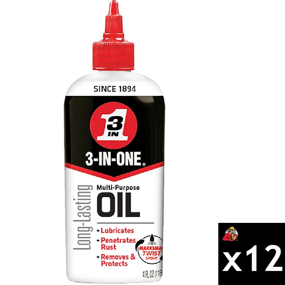 3-In-One 4 oz Multi Purpose Oil 12 Pack – 100703