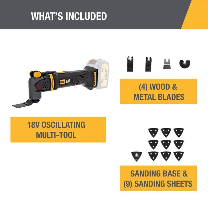 CAT 18V 1 FOR ALL Oscillating Multi-Tool Cordless (Bare Tool), large image number 1