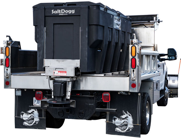 Buyers Products Company SaltDogg PRO3000CH 3.0 Cubic Yard Electric Poly Hopper Spreader - Conveyor Chain, large image number 1