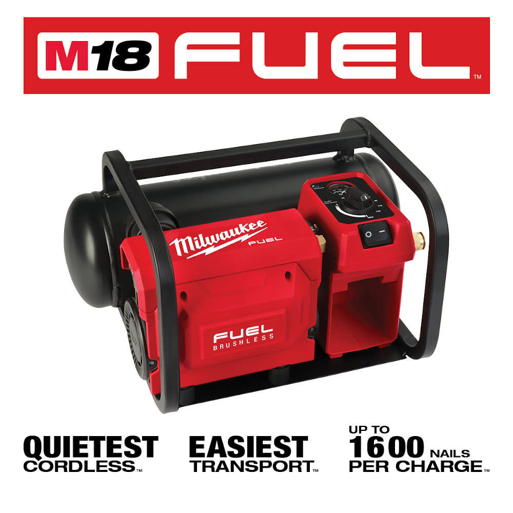 Milwaukee M18 FUEL 2 Gallon Compact Quiet Compressor Bare Tool 2840 20 Acme Tools