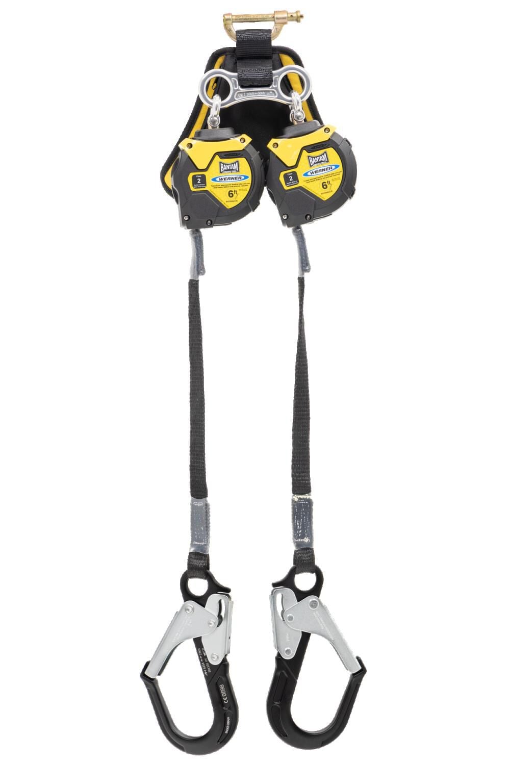 Werner Bantam 6' Twin Leg Leading Edge Self Retracting Lifeline with LE Al Rebar Hook, large image number 1