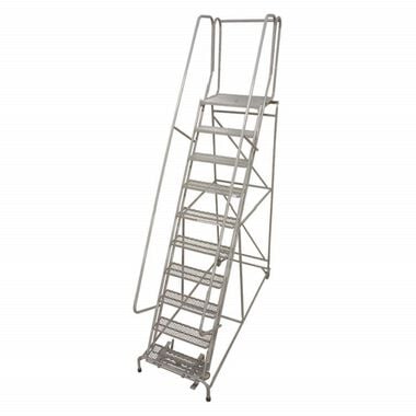 Cotterman Series 1000 10 Step X 26in W A6 Tread Step Ladder w/handrails, large image number 0