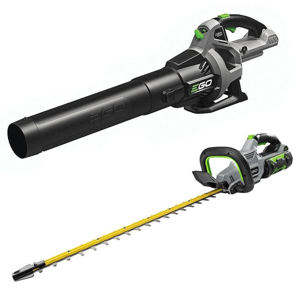 EGO Power 530 CFM Blower (Bare Tool) and Brushless Hedge Trimmer Kit Reconditioned Bundle – LB5300-FC-HT2411-FC