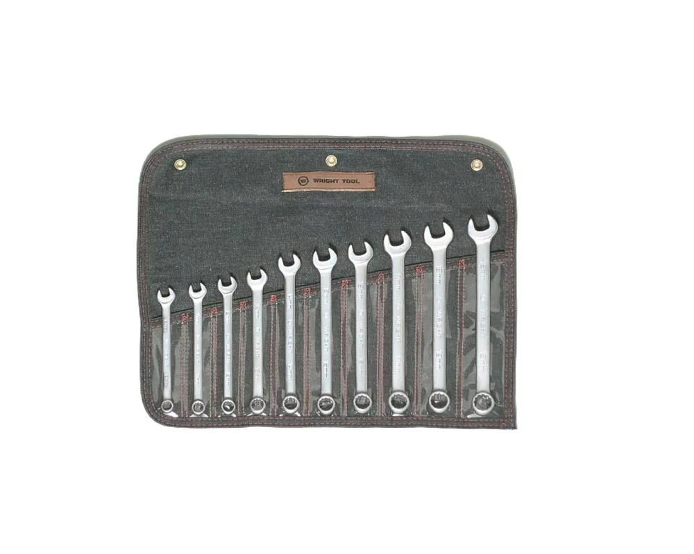 Wright Tool 10 pc. Metric Combination Wrench Set 10 mm to 19 mm, large image number 1
