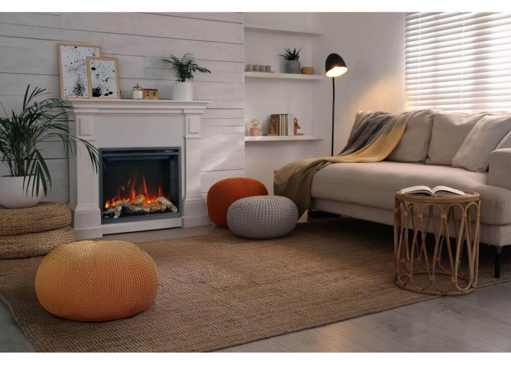 Napoleon Element Electric 36 Inch Single-Sided Built-In Fireplace Black, large image number 3