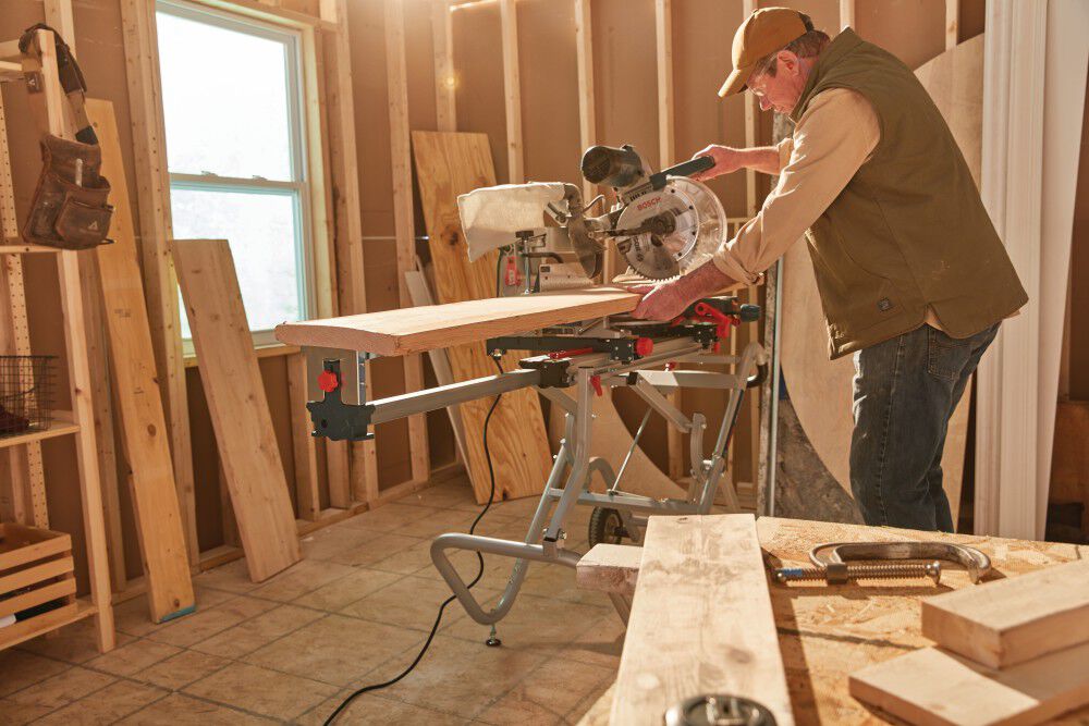 Bosch Gravity-Rise Miter Saw Stand with Wheels, large image number 7