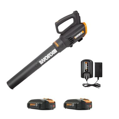 Worx 20V Power Share Turbine Cordless Two Speed Leaf Blower Kit (2 Batteries)