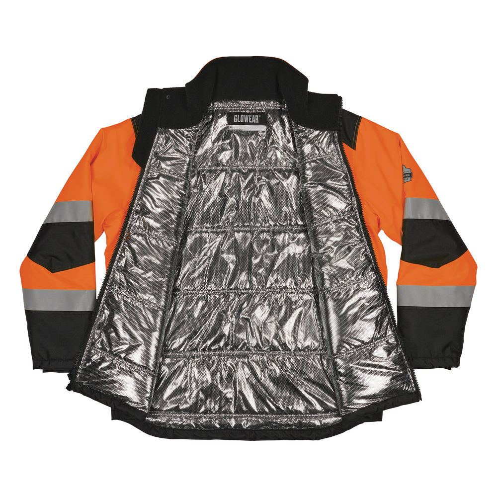 Ergodyne 8390 ampliFIRE Lining Class 3 Hi-Vis Jacket Medium Orange, large image number 12