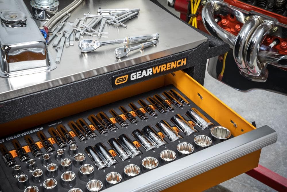 GEARWRENCH 1/2 in Drive Master Metric Socket Set in Foam Storage Tray