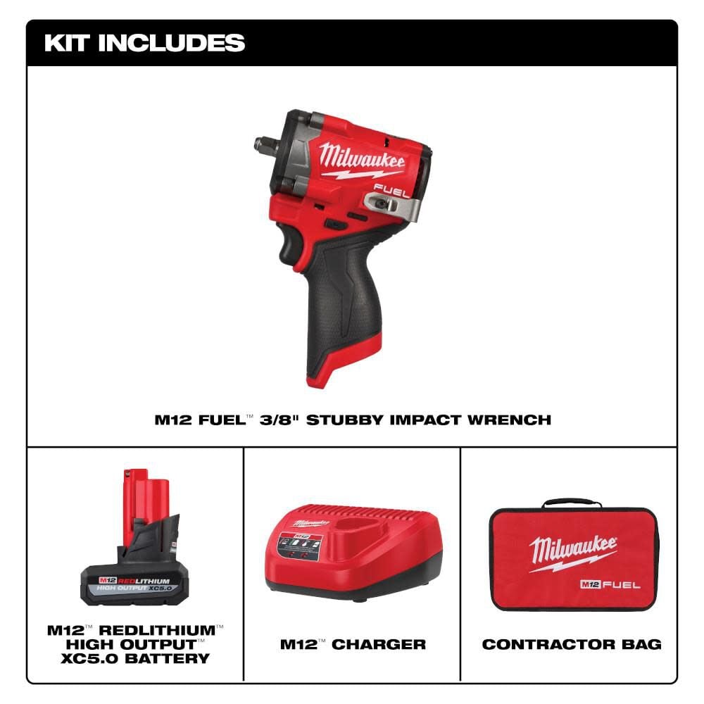 Milwaukee M12 Fuel Stubby 3 8 Inch Impact Wrench Kit 2562 21 Simolary simolary.com 6