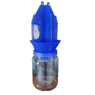 Lakota Naturals Large Fluorescent Blue Vane Reusable Fly Trap with Bait