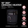 VisionAir 10 In. 750/1500W 5118 Btu 161 Sq-Ft. 360 degree Ceramic Heater, small image number 3