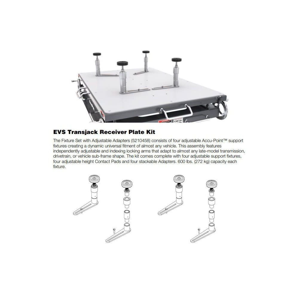 Bendpak Accu-Point Multi-Adjustable Transjack Receiver Plate Kit, large image number 3