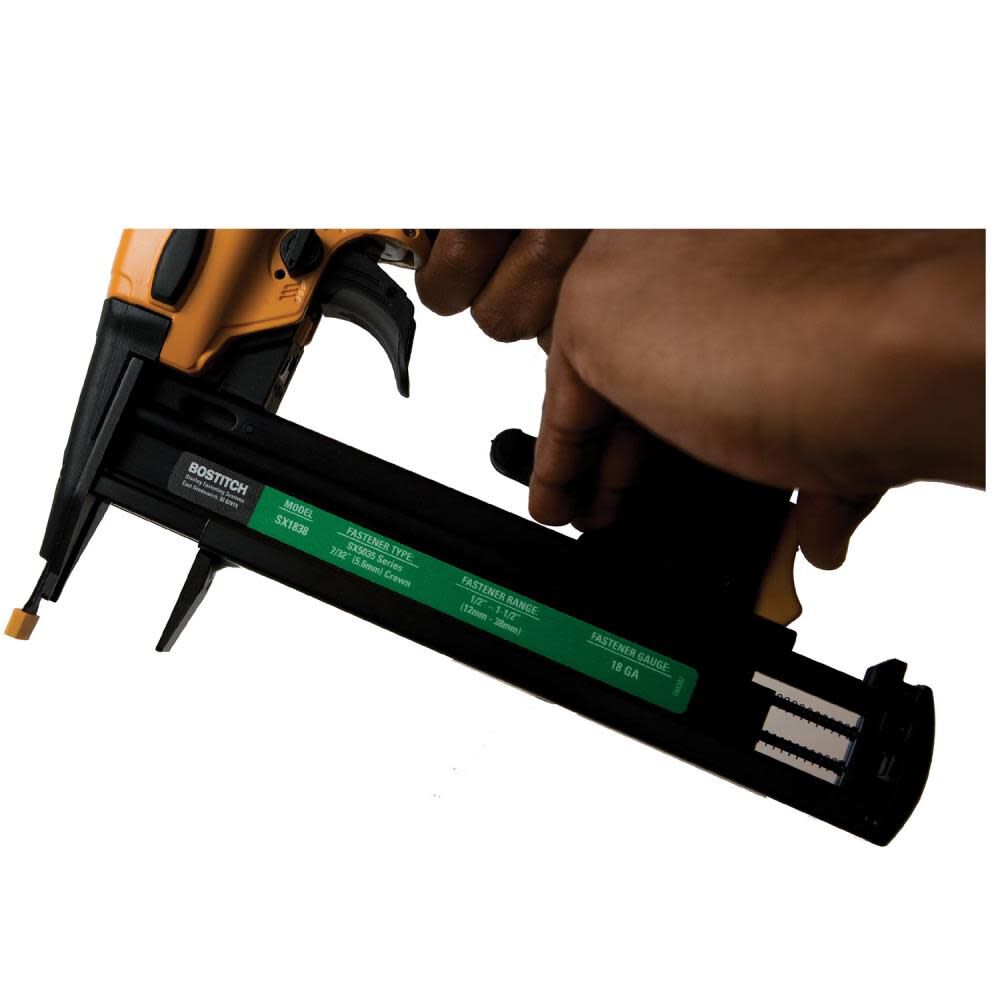Bostitch 11/2 In. 18 GA Narrow Crown Finish Stapler SX1838K Acme Tools