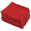 Buffalo Industries 13 x 14in Fully Hemmed Red Shop Towel 5pk Roll, small
